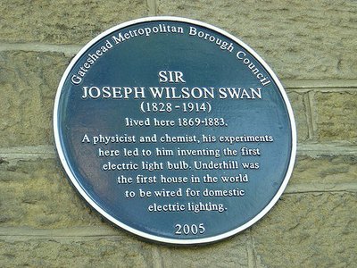 Joseph Swan - The Lightbulb - britishheritage.org