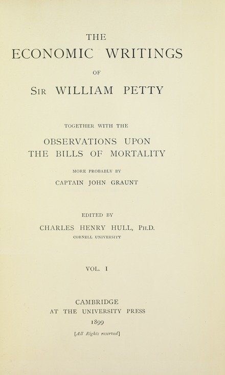 William Petty -  Land Surveying by Political Arithmetic - britishheritage.org
