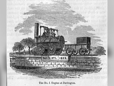 George Stephenson - The Railway Locomotive 1814 - britishheritage.org