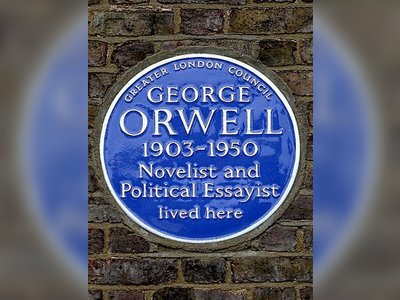 George Orwell  - In 1949 he wrote "1984" - britishheritage.org