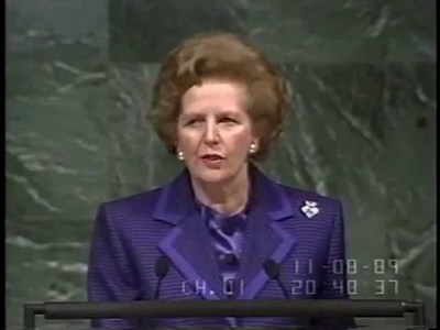 Margaret Thatcher - UN General Assembly Climate Change Speech (1989) - britishheritage.org