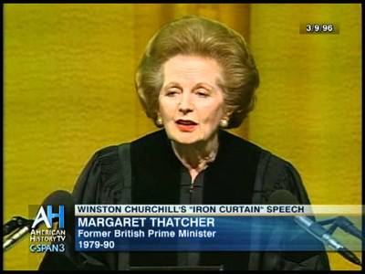 Margaret Thatcher on Churchill's "Iron Curtain" Speech, 50 years on. - britishheritage.org